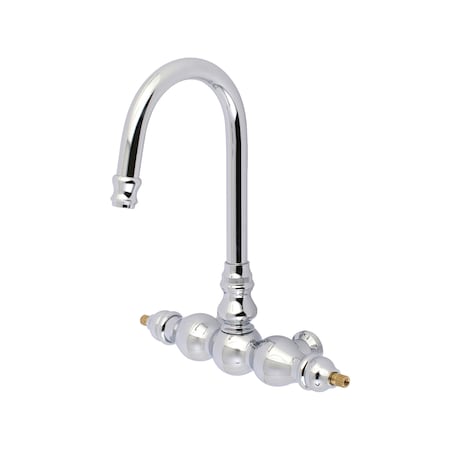 Aqua Vintage Vintage Tub Faucet Body W/out Handle, Polished Chrome AET300-1